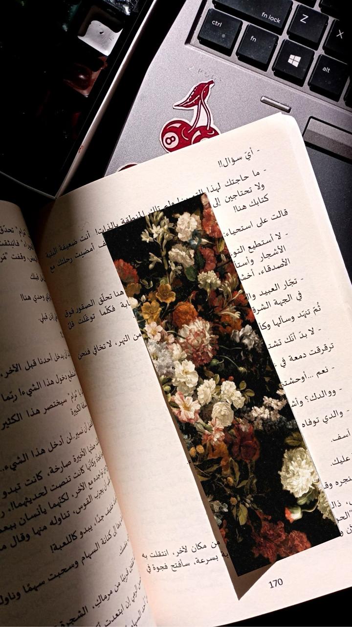 بوك مارك ورقية ورود 2