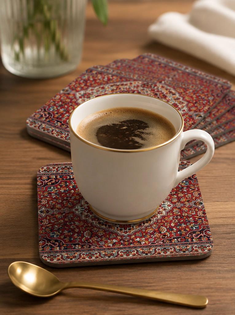 كوستر على شكل سجاد أحمر (هارد)